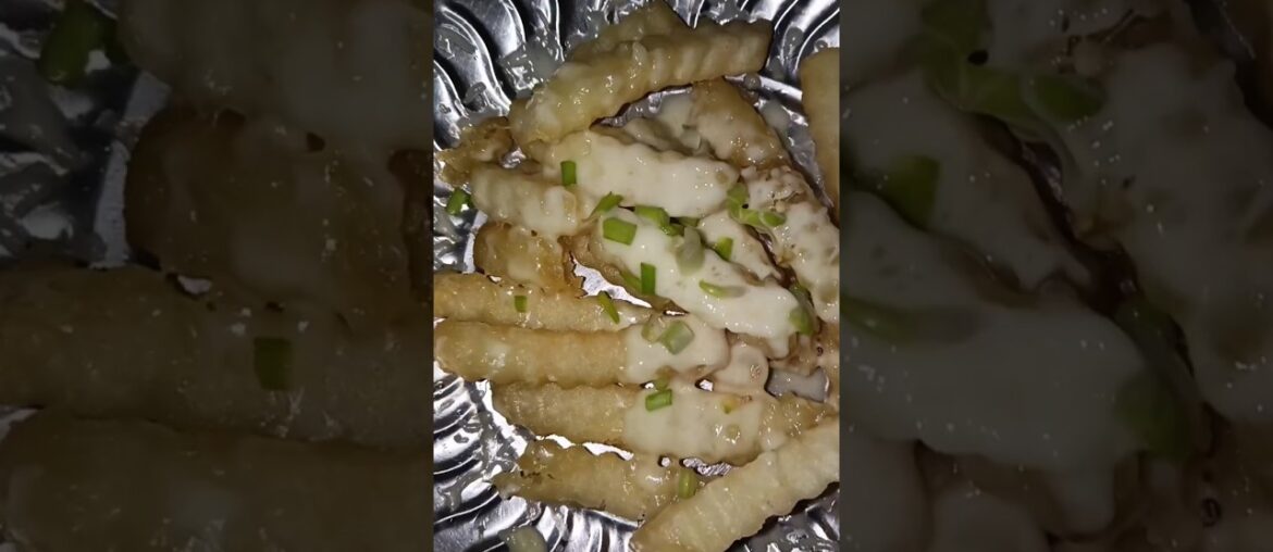 french fries with mozzarella cheese for kids evening snacks #food #snackideas #frenchfries #snacks