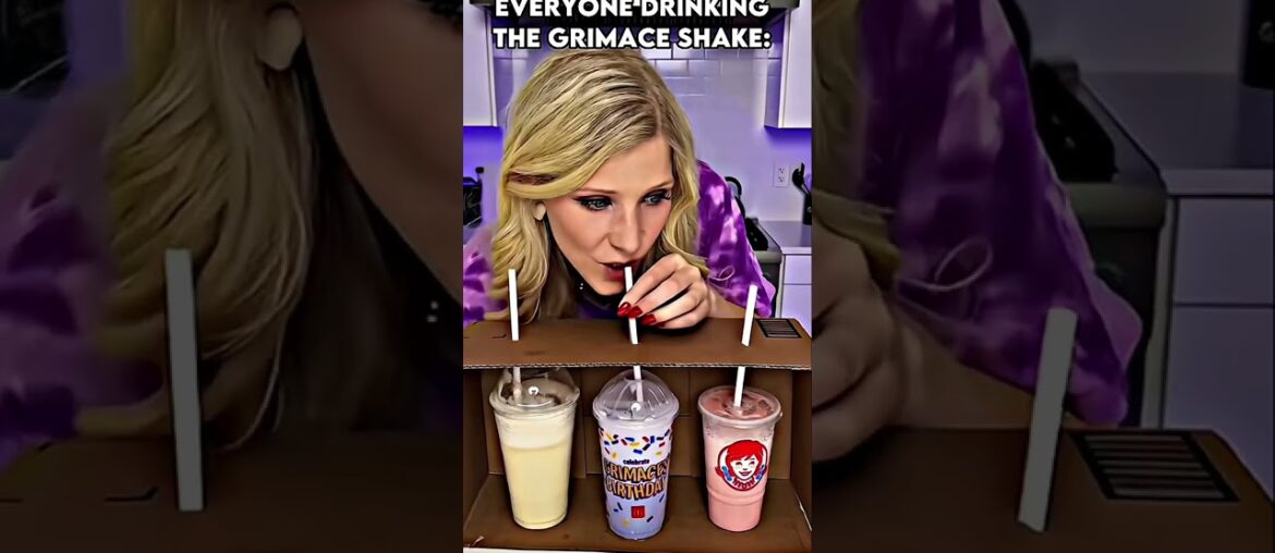People drinking the grimace shake but.. #shorts #edit #grimaceshake
