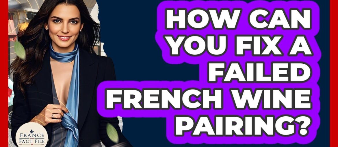 How Can You Fix A Failed French Wine Pairing? - France Fact File