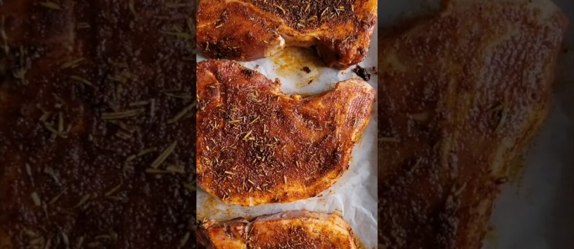 OVEN BAKED PORK CHOPS (TENDER & JUICY) #porkchops #ovenrecipes #dinnerideas #porkrecipe #shortsfood