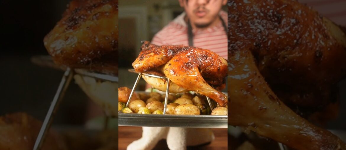 chicken roast for beginners! #chicken #vegetables #roasting