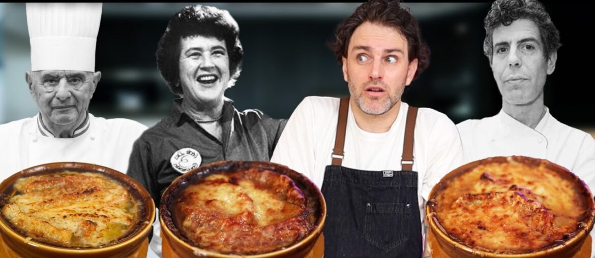 French Onion Soup CAGE MATCH: Child vs. Bourdain vs. Bocuse