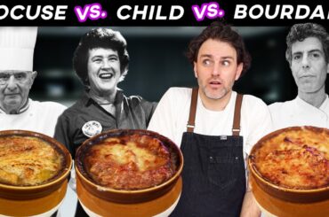 French Onion Soup CAGE MATCH: Child vs. Bourdain vs. Bocuse