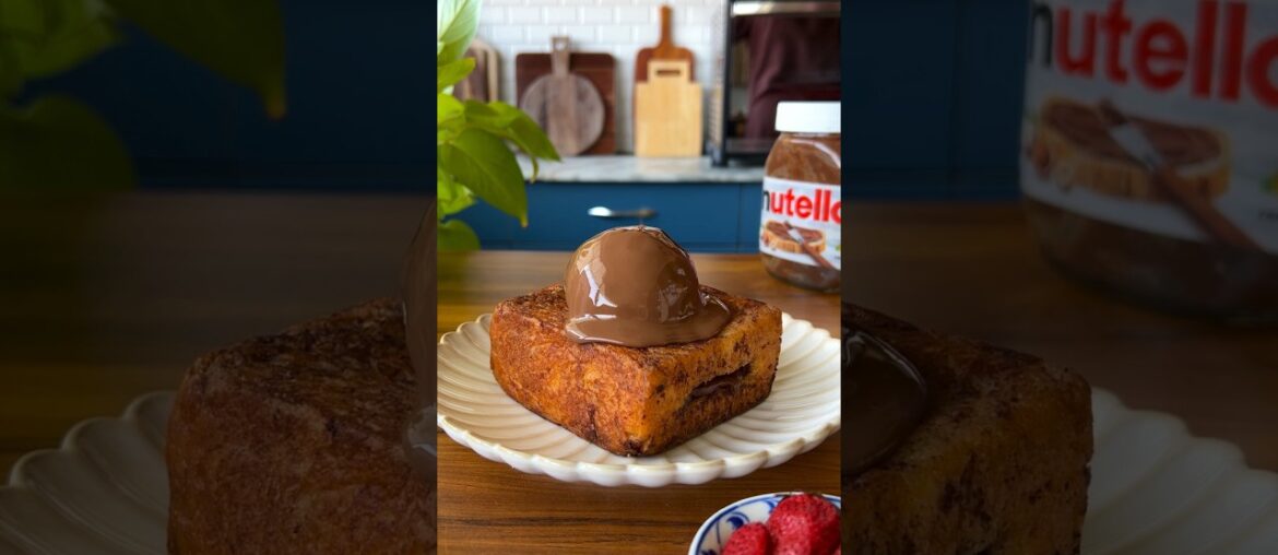 Cafe Style Nutella French Toast Recipe I #recipe I Nutella French Toast