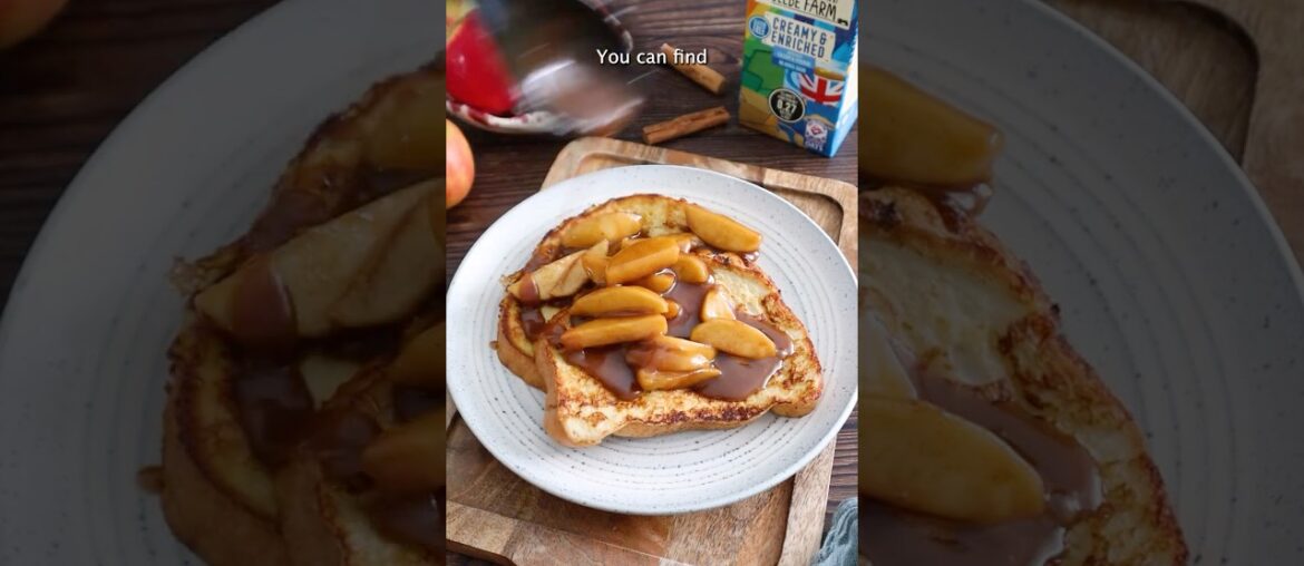 Toffee Apple French Toast #glutenfree #frenchtoast #shorts #recipe