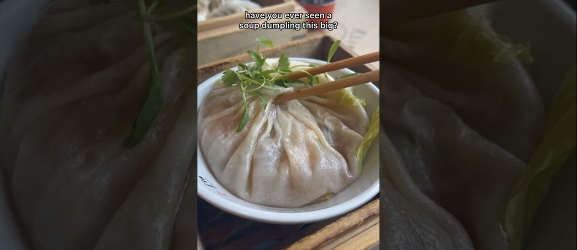 GIANT Seafood Soup Dumpling | Lin Asian Bar + Dim Sum #austintexas