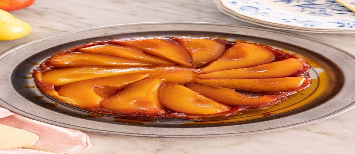 Poached Pear Tart Tatin