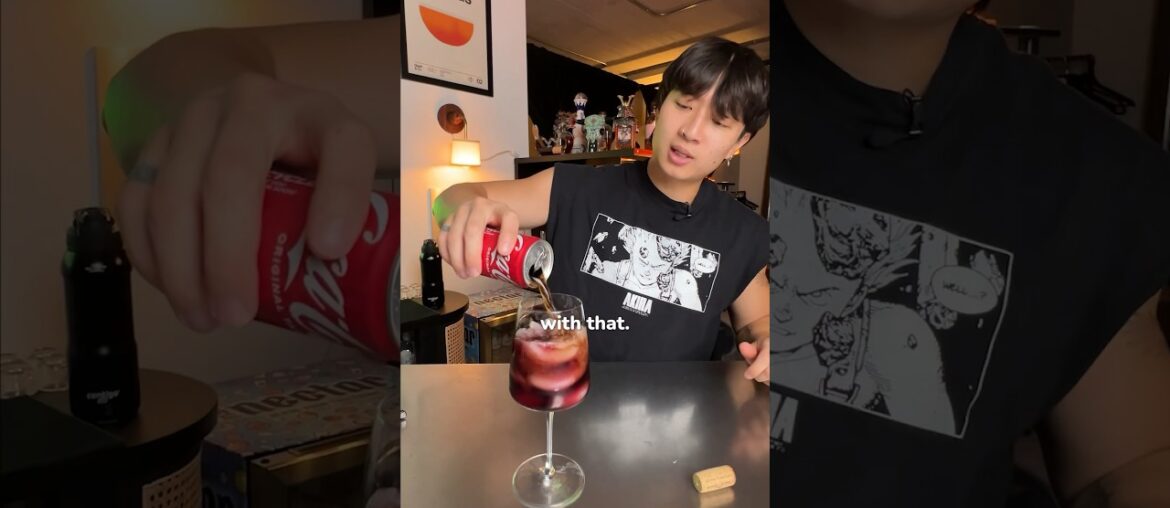 Red Wine and Coke?! #wine #cocktails #bartender #bartending #mixology #barchemistry