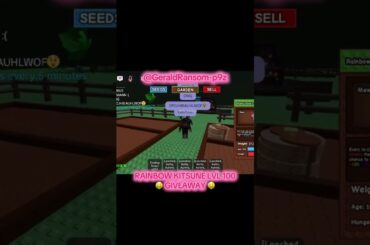 #gagtrading #gag #roblox #growagarden #growagardenroblox #growagardenupdate RAINBOW KITSUNE GIVEAWAY