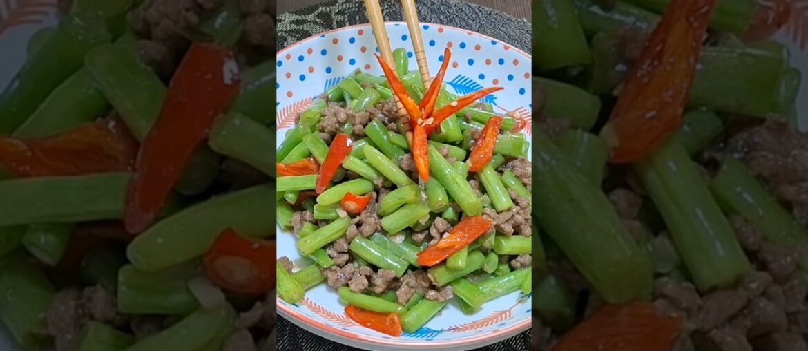 Tumis Buncis/Stir Fry French Beans With Minced Meat #shorts