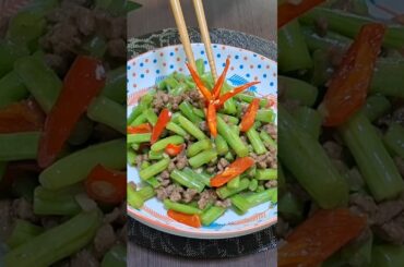 Tumis Buncis/Stir Fry French Beans With Minced Meat #shorts