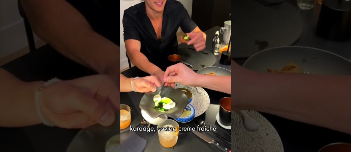 i made a 5 course menu for friends in my apartment