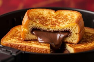 Air Fryer Nutella French Toast: Easy Breakfast Recipes In Air Fryer, Budget Breakfast Hack,