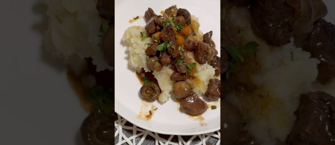 French Beef Bourguignon: cook By Aida #cooking #food
