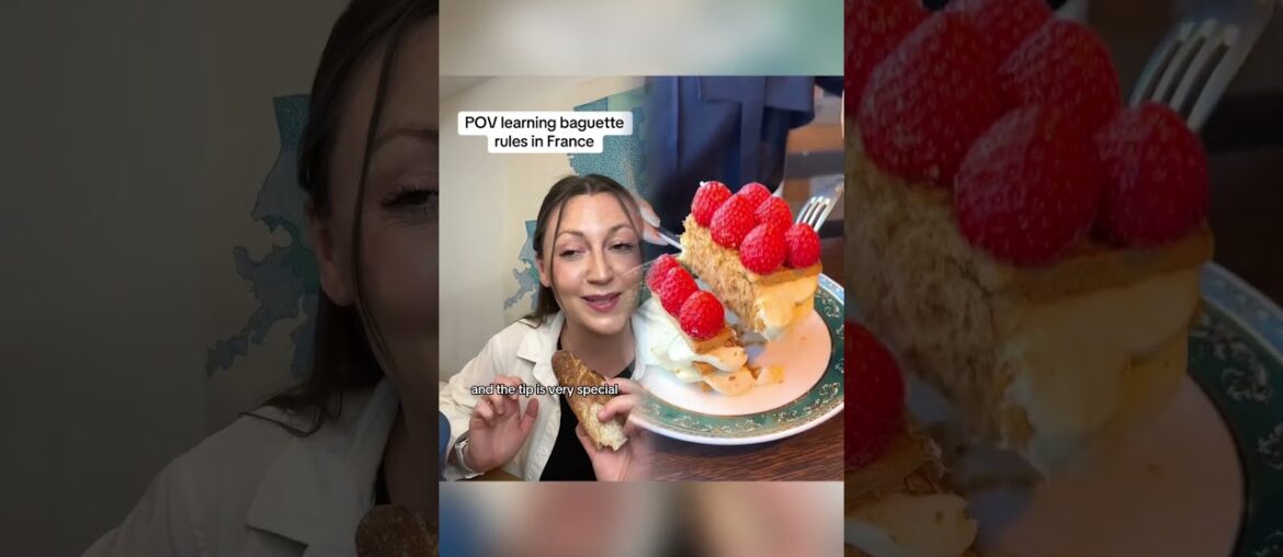 Trying to learn baguette rules in France #france #french #baguette #food #funny