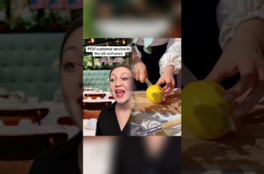 Customer service in the US vs France #usa #american #france #french #restaurant