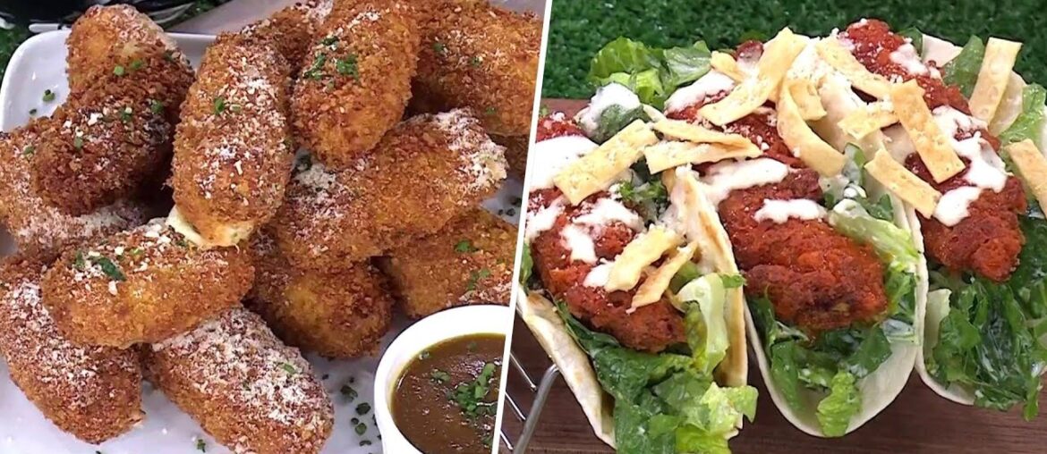 French Onion Mozz Sticks, Spicy Caesar Tacos: Get the Recipes!