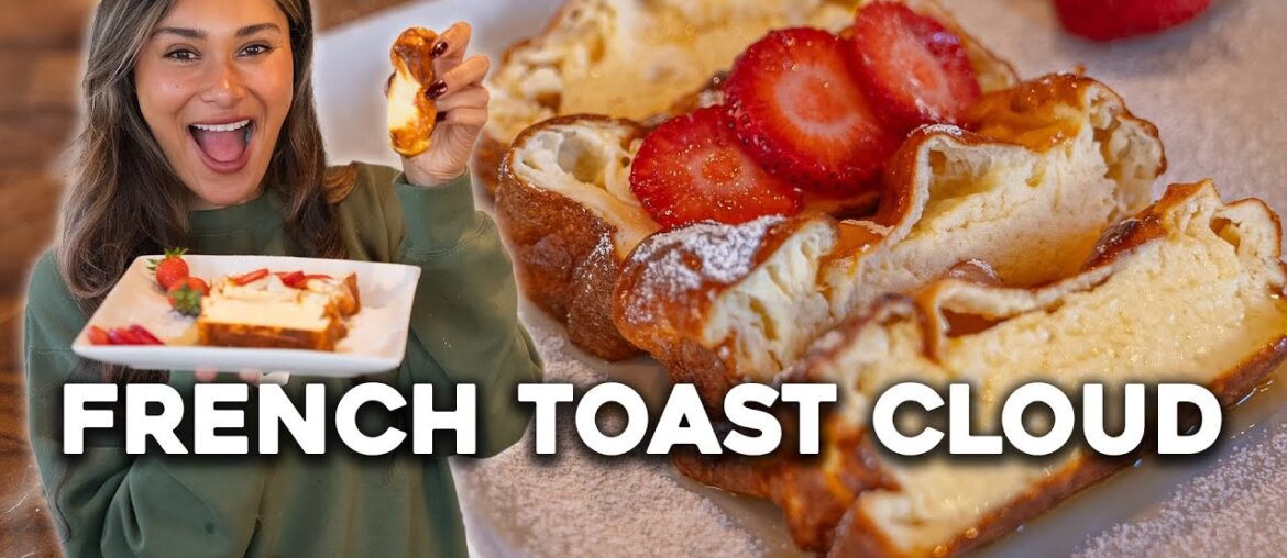 Only 3 Ingredients! Trying the VIRAL French Toast Cloud Sticks! Only 3 Ingredients! Trying the VIRAL French Toast Cloud Sticks!