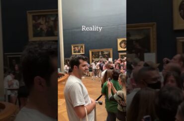 The crowd to see Mona Lisa in Louvre | Paris, France | #shorts #travel #explore #louvremuseum