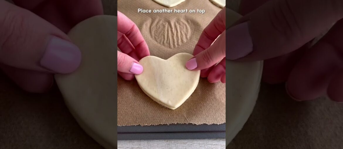 Nutella pastry hearts #easyrecipe