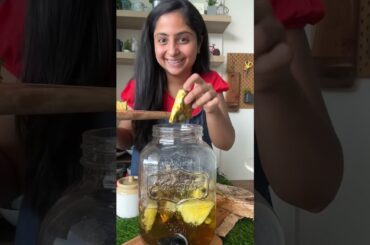 Homemade Pineapple Champagne with just 3 basic ingredients. Natural Fizzy Drink with No Yeast