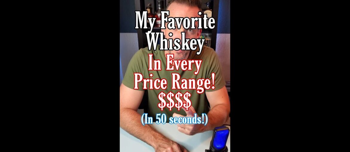 My Favorite Whiskeys In Every Price Range From $20 to $100 in 50 seconds! #whiskey #whisky #bourbon