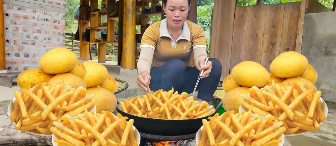 Village Style FRENCH FRIES but with PREMIUM QUALITY: Recipe & How to Make | Cooking Recipe of Huong Village Style FRENCH FRIES but with PREMIUM QUALITY: Recipe & How to Make | Cooking Recipe of Huong