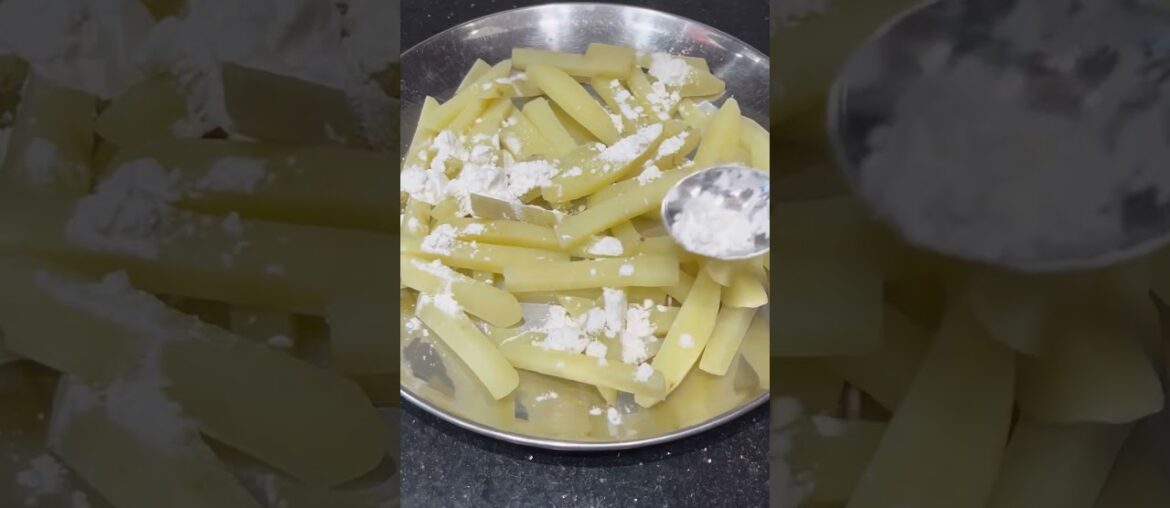 Homemade French Fries Recipe | Crispy Outside, Soft Inside|#youtubeshorts #frenchfries #crispy #yt