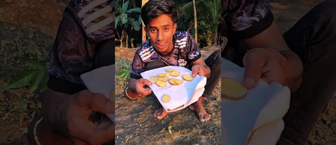 Potato chips easy recipe#bushcraft #outdoors #camping #survival #lifehacks #bamboo #skills