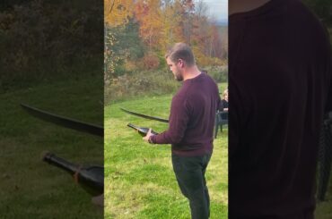 Sabering a Champagne Bottle