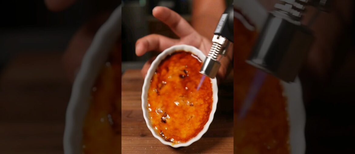 Creme Brulee that anyone can make, and it's delicious. #desert  #baking #cremebrulee