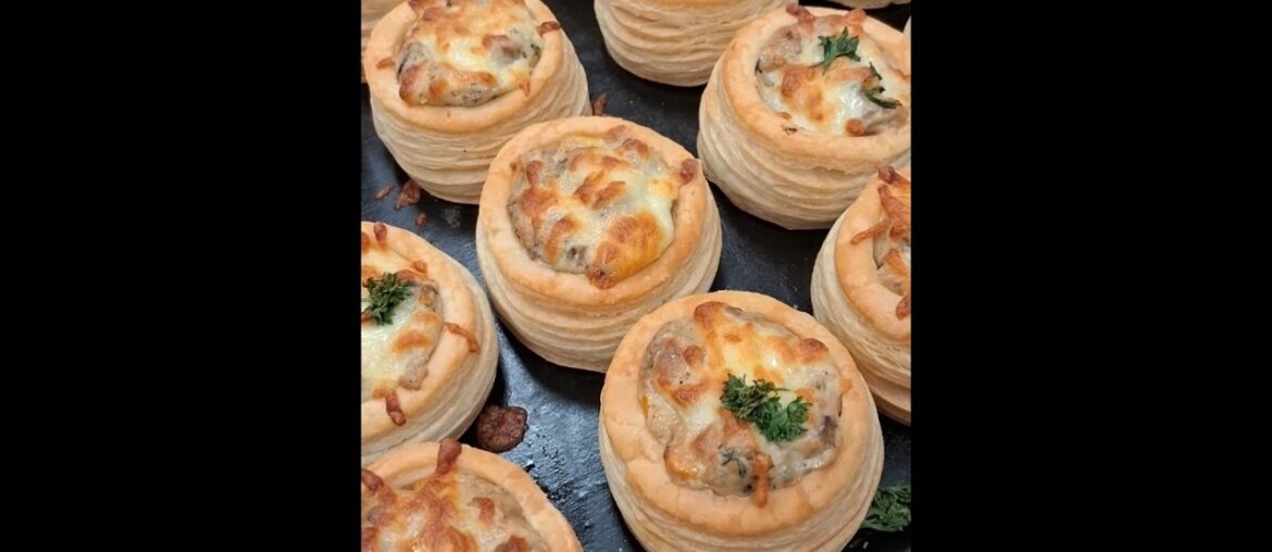 Classic French Vol-au-Vent | Puff Pastry Starter & Savory Snacks | Easy Party Appetizer