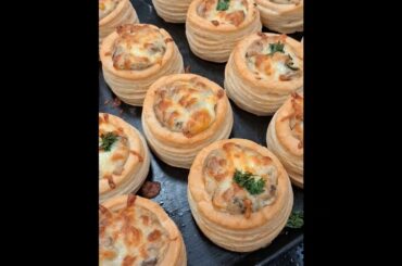 Classic French Vol-au-Vent | Puff Pastry Starter & Savory Snacks | Easy Party Appetizer