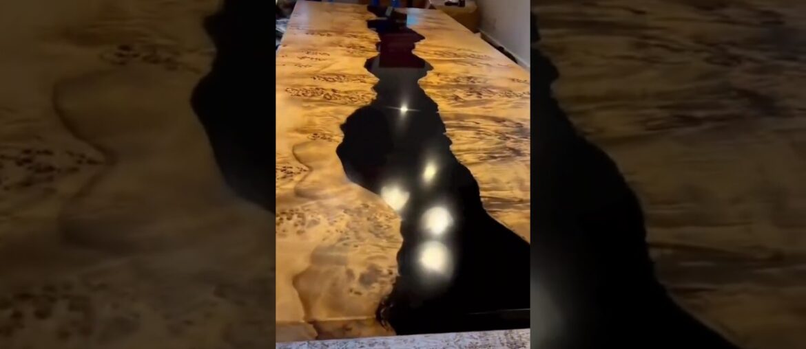 French poplar Resin dining table for our new home...