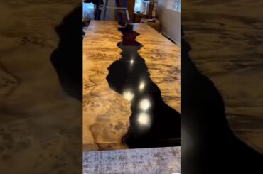 French poplar Resin dining table for our new home...