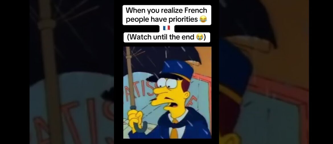 When you realize French people have priorities #thesimpsons #bartsimpson #learnfrench #funny #french