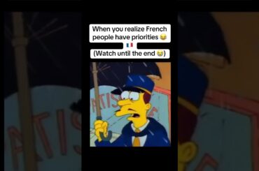 When you realize French people have priorities #thesimpsons #bartsimpson #learnfrench #funny #french