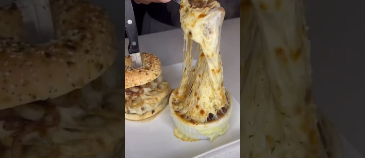 French Onion Soup Burger #mylittlesistercooksformeeveryday #frenchonionsoup #viral #food