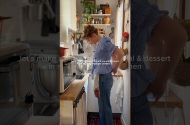 Let’s make a French meal & dessert in my tiny Parisian kitchen#paris #cooking #chef #kitchen #recipe
