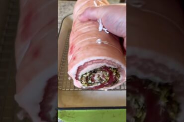 Porchetta recipe - Pork belly herbs, garlic, fennel seeds great party dinner.