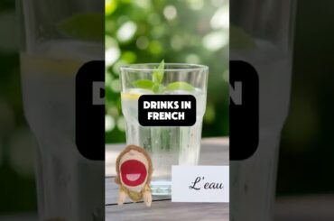 Learn basic drink names in French - tea, coffee, red wine and more with our puppet teacher #french