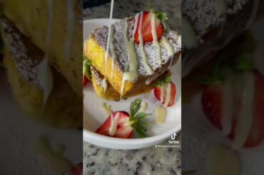 Strawberry cream cheese STUFFED french toast