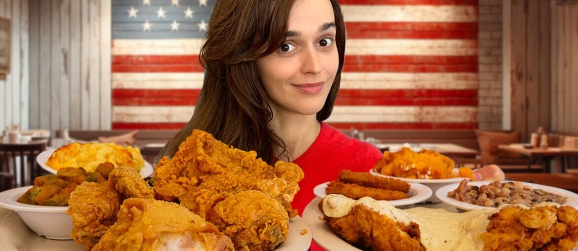 French Girl Tries Real Southern Fried Chicken!