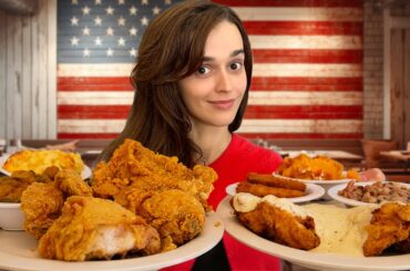 French Girl Tries Real Southern Fried Chicken!
