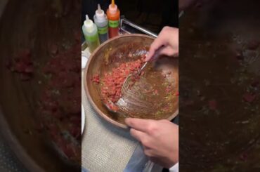 TOO RAW??? BAZAAR MEAT Las Vegas Beef Tartare!!!