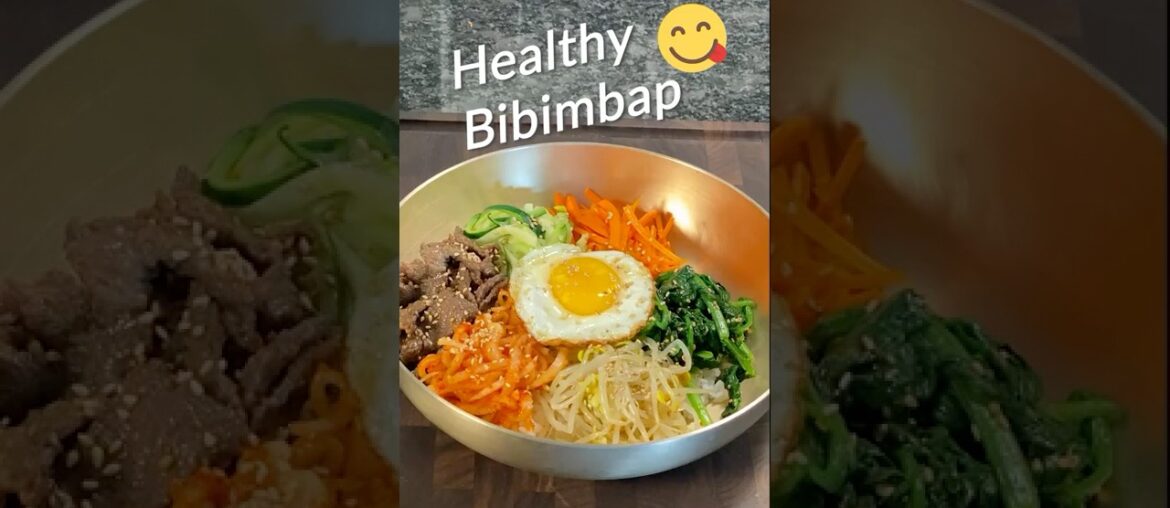 Easy Korean Bibimbap #shorts Easy Korean Bibimbap #shorts