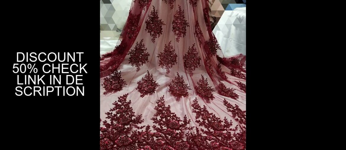 Luxury Wine African Sequins Beads Lace Fabric 2023 French Handmade Beads Tulle Net Lace Fabric For E Luxury Wine African Sequins Beads Lace Fabric 2023 French Handmade Beads Tulle Net Lace Fabric For E