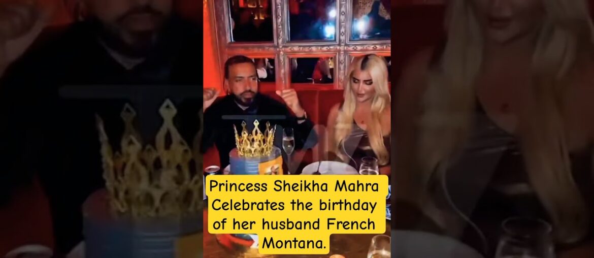 Princess Sheikha Mahra Celebrated the birthday of her husband French Montana. #dubai #royal #family