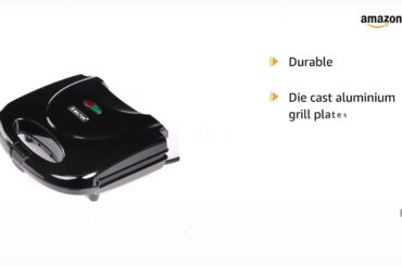 MILTON Express 800 Watt Grill Sandwich Maker | Electric Toaster