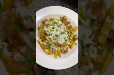 Loaded Chicken Fries Recipe with cheesy sauce | Cheesy Fries Recipe